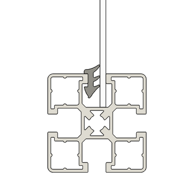 61-103-0 MODULAR SOLUTIONS SEALING PROFILE<BR>3MM PANEL GASKET 1M